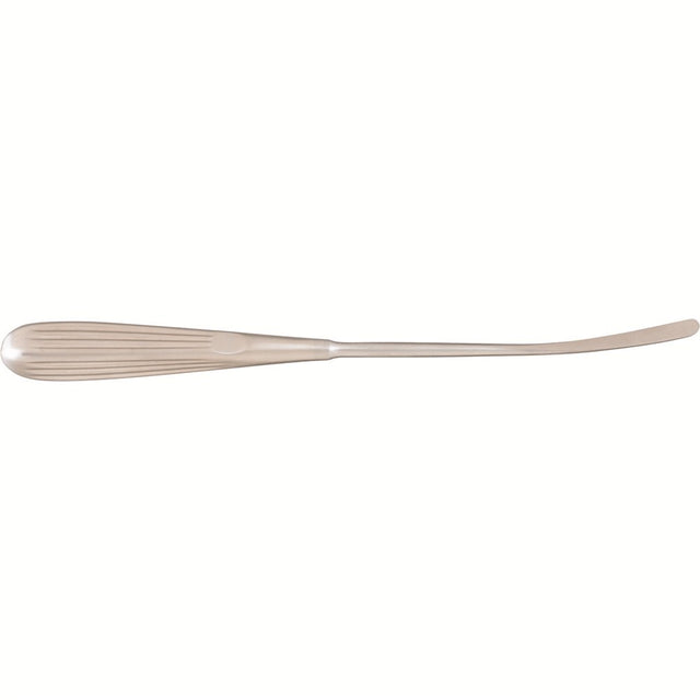 MILTEX Forehead & Endo Brow Dissector, Scalp Elevator Dissector, curved, 7 mm wide blade with Cottle style tip, Length= 9-1/2" (241 mm). MPN: 21-50