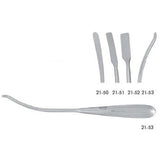 MILTEX Forehead & Endo Brow Dissector, Scalp Elevator Dissector, curved, 7 mm wide blade with Cottle style tip, Length= 9-1/2" (241 mm). MPN: 21-50 - Image 2
