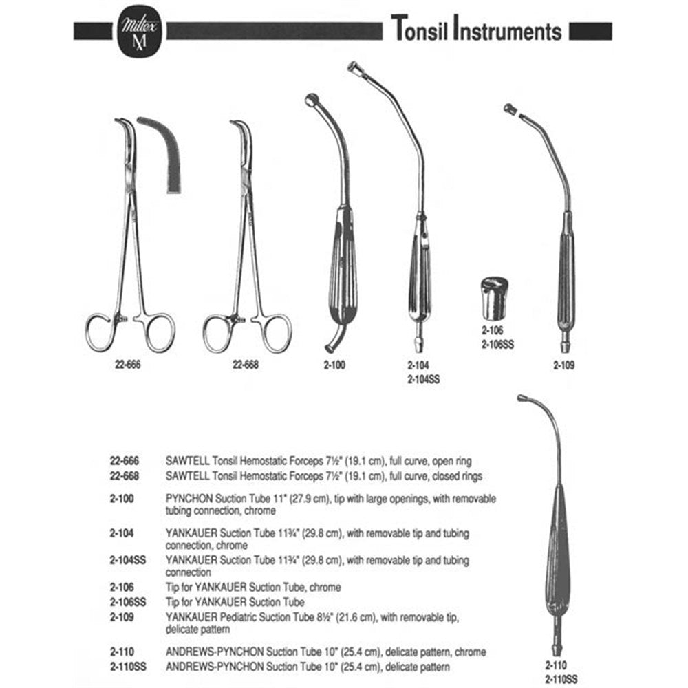 MILTEX YANKAUER Pediatric Suction Tube, 8-1/4" (208 mm), with Removabe Tip, Delicate Pattern. MPN: 2-109 - Image 5