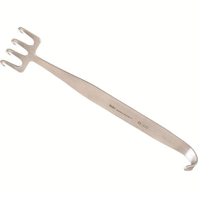 MILTEX Freeman Face Lift Retractor, 4 Sharp In-Line Prongs, Length= 7-1/4" (184 mm), Width= 1-1/2" (38 mm). MPN: 21-125