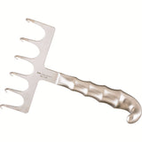 MILTEX Yancoskie Abdominoplasty Retractor, 6 Sharp Prongs, In-Line, Length= 7-1/2" (191 mm), Width= 152 mm. MPN: 21-130