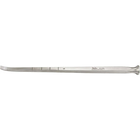MILTEX COTTLE Chisel, 7-1/4" (18.4 cm), curved, 5 mm, with depth graduations in cm. MPN: 21-212