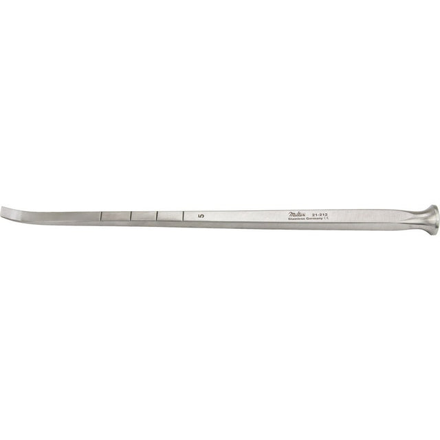 MILTEX COTTLE Chisel, 7-1/4" (18.4 cm), curved, 5 mm, with depth graduations in cm. MPN: 21-212
