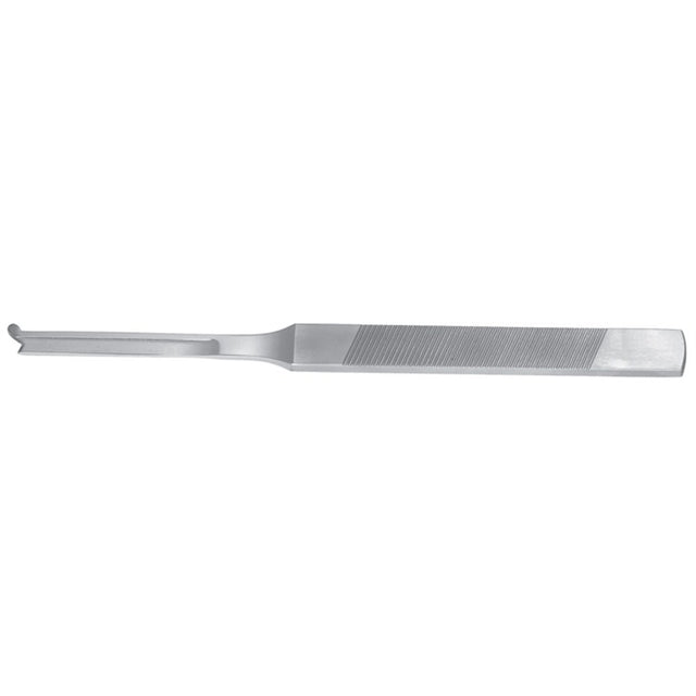 MILTEX SILVER Osteotome, single guard, 7" (17.8 cm), straight. MPN: 21-227