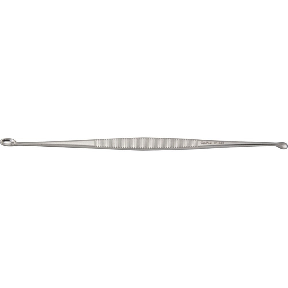 MILTEX WILLIGER Bone Curette, 5-1/2", double ended, 3 mm & 4 mm oval cups. MPN: 21-322