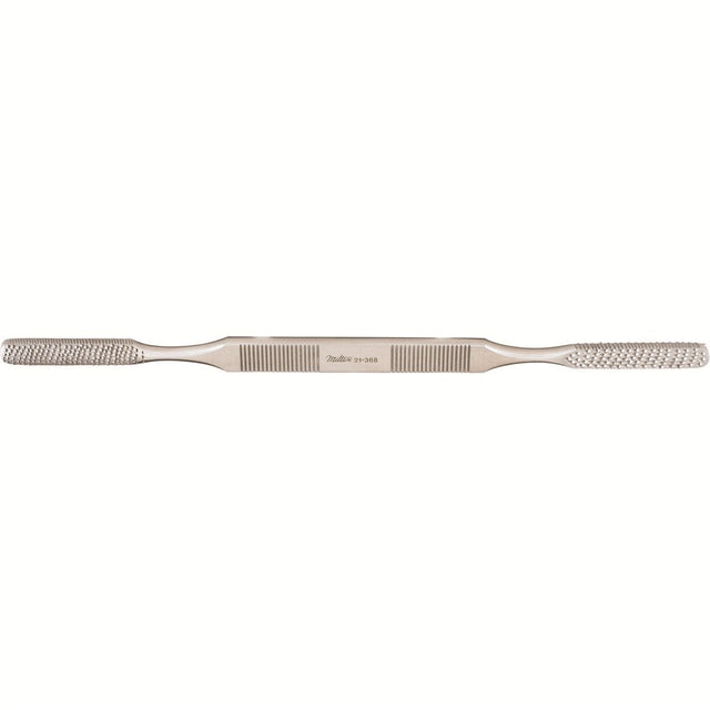 MILTEX FOMON Rasp, 8-1/4" (210mm), Double-Ended, Convex and Flat Sides, Coarse and Fine, Backward Cutting. MPN: 21-368