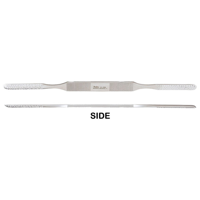 MILTEX FOMON Rasp, 8", Double-Ended, Convex and Flat Sides, Coarse, Backward Cutting. MPN: 21-369