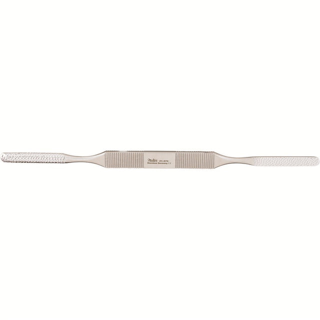 MILTEX FOMON Rasp, 8" (205mm), Double-Ended, Convex and Flat Sides, Fine, Backward Cutting. MPN: 21-370