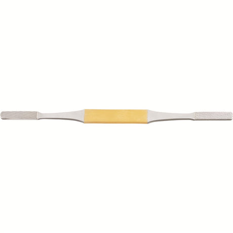 MILTEX Fomon Rasp, Double-Ended, Tungsten Carbide, Flat, Reverse Cutting, No 1 & 2, Length= 8-1/4" (210 mm), Width= 7.2 mm. MPN: 21-380TC