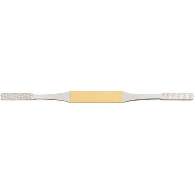 MILTEX Fomon Rasp, Double-Ended, Tungsten Carbide, Flat, Reverse Cutting, No 3 & 4, Length= 8-1/4" (210 mm), Width= 7.2 mm. MPN: 21-381TC
