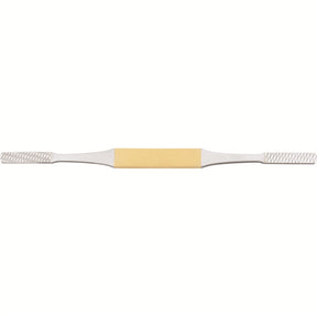 MILTEX Fomon Rasp, Double-Ended, Tungsten Carbide, Flat, Reverse Cutting, No 5 & 6, Length= 8-1/4" (210 mm), Width= 7.2 mm. MPN: 21-382TC