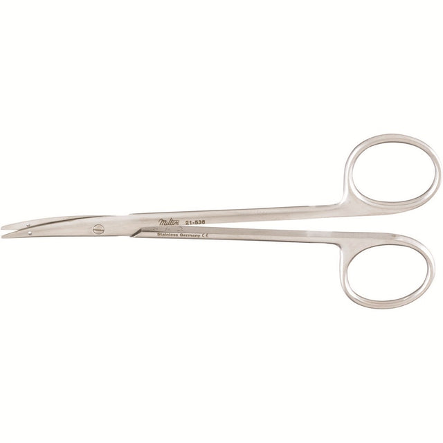 MILTEX LITTLER Suture Carrying Scissors, 4-5/8" (11.8 cm), suture hole In blades, curved. MPN: 21-536