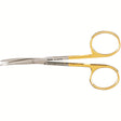 MILTEX Blepharoplasty Scissors, 4-1/2" (113mm), Curved, Serrated, Tungsten Carbide. MPN: 21-537TC