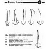 MILTEX Saberback Rhytidectomy Scissors, 6-1/2" (16.5 cm), curved with semi-sharp outer edges used for dissection. MPN: 21-605 - Image 2