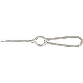 MILTEX OBWEGESER Maxillary Awl for Wire Suturing, 7" (17.8 cm), strong curve. MPN: 21-901