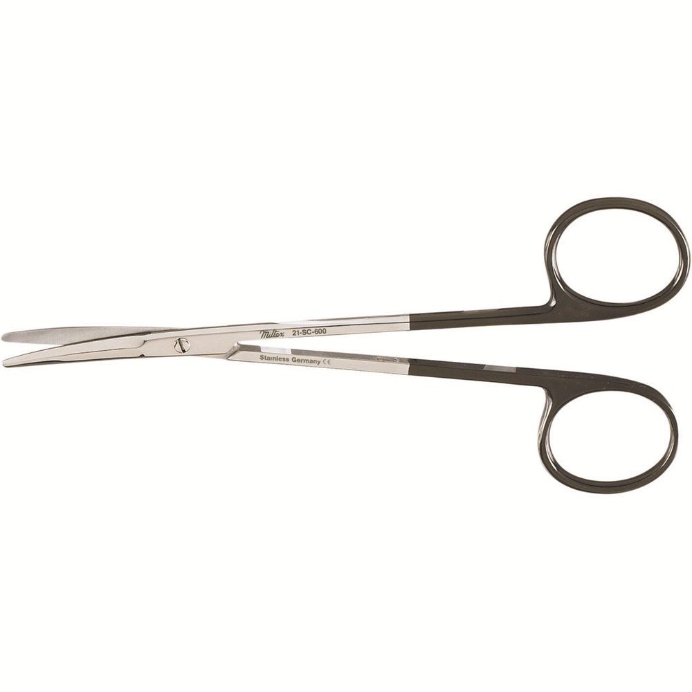 MILTEX Fomon Saber-Back Scissors, SuperCut, Slightly Curved Blades, Semi-Sharp Outer Edges, Length= 5-1/4" (133 mm). MPN: 21-SC-600