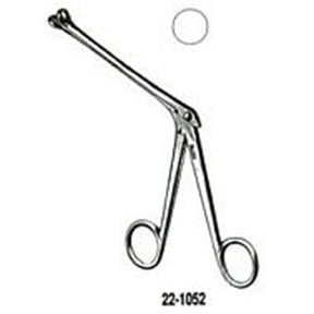 MILTEX HARTMAN Tonsil Punch, 4-1/2" (11.4 cm) shaft, 9 mm diameter, basket, round cut. MPN: 22-1052
