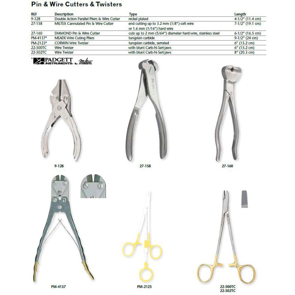 MILTEX Wire Twister, 7-3/4" (200mm), Tungsten Carbide. MPN: 22-502TC - Image 5