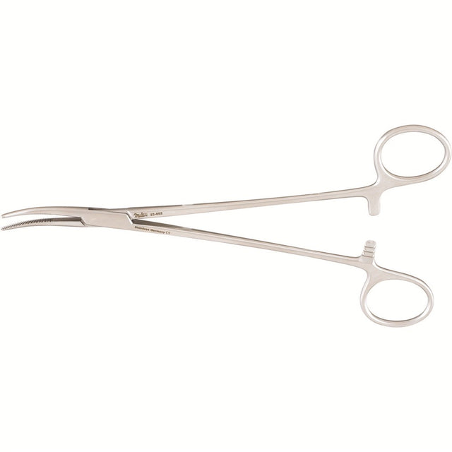 MILTEX SCHNIDT Tonsil Hemostatic Forceps 7-1/2", Half Curved, Closed Rings. MPN: 22-662