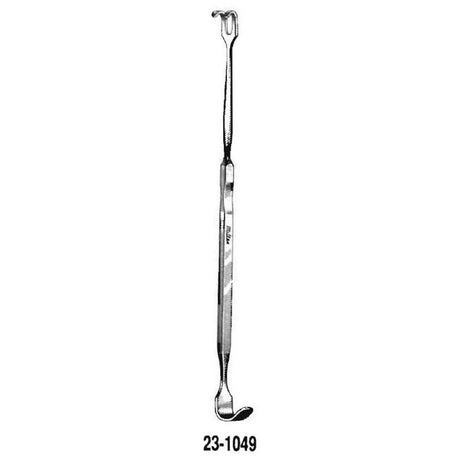 MILTEX JACKSON Trachea Retractor, 6-3/4", Double-Ended, Blunt Prongs and Solid Blade. MPN: 23-1049