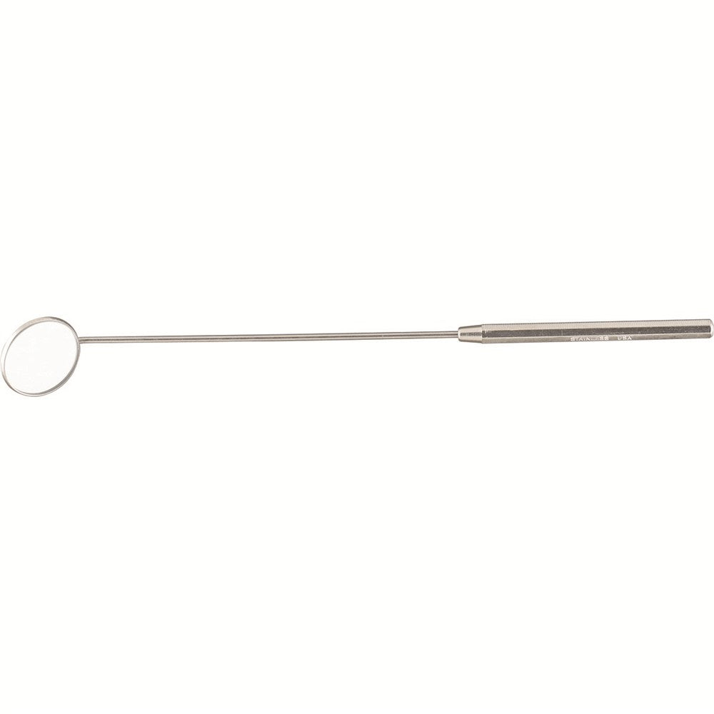 MILTEX Laryngeal Mirror size 5, boilable, with octagon threaded handle, 24mm Diameter. MPN: 23-14-5
