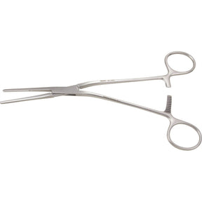 MILTEX GLOVER Patent Ductus Forceps, 7-3/4" (200mm), angled, Jaw length 1-1/4" (31mm). MPN: 24-1002
