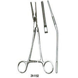 MILTEX DEBAKEY Patent Ductus and Peripheral Vascular Clamp, 7-1/2" (192mm), angled, 32mm jaw. MPN: 24-1152
