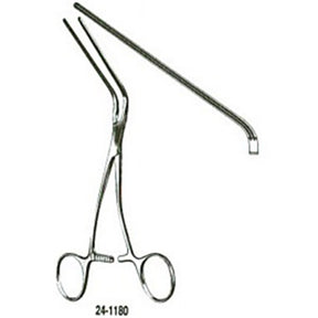 MILTEX DEBAKEY Peripheral Vascular Clamp, 6-1/2" (167mm), angular, 65mm jaws. MPN: 24-1180