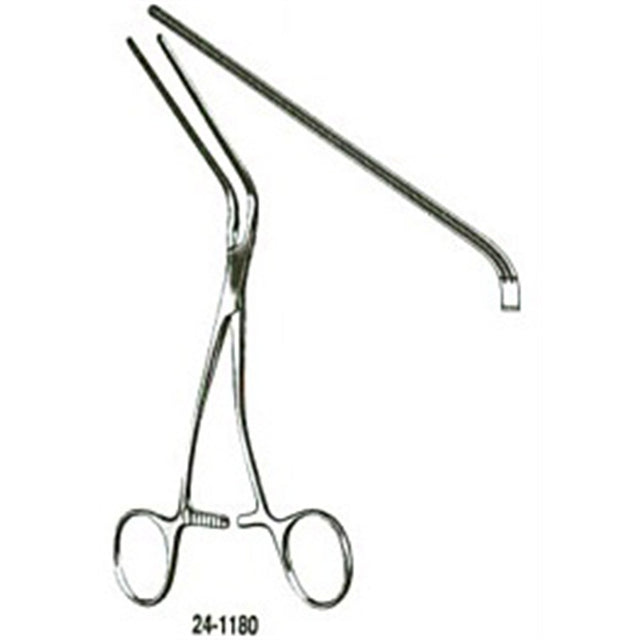 MILTEX DEBAKEY Peripheral Vascular Clamp, 6-1/2" (167mm), angular, 65mm jaws. MPN: 24-1180