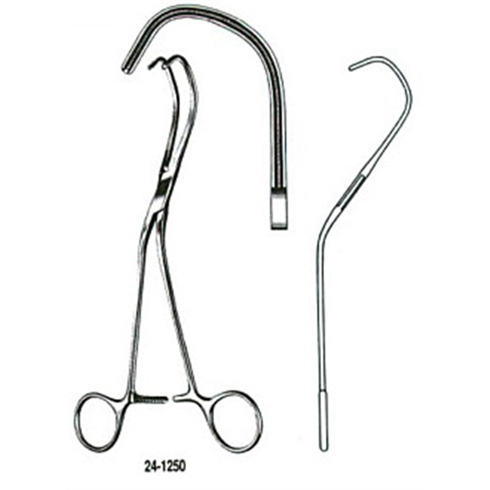 MILTEX LAMBERT-KAY Vascular Clamp for Aortic Anastomosis, 8" (202mm). MPN: 24-1250