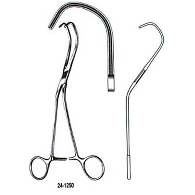 MILTEX LAMBERT-KAY Vascular Clamp for Aortic Anastomosis, 8" (202mm). MPN: 24-1250