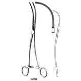 MILTEX DEBAKEY-KAY Aortic Aneurysm Clamp, 9-1/2" (24.1 cm), acutely curved jaws. MPN: 24-1500