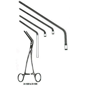 MILTEX DEBAKEY Multipurpose Clamp, 60 degree angle, 9-1/2" (24.1 cm), 6.5 cm jaws. MPN: 24-1604