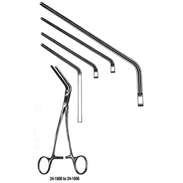 MILTEX DEBAKEY Multipurpose Clamp, 60 degree angle, 12" (30.5 cm), 10 cm jaws. MPN: 24-1606