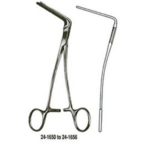 MILTEX DEBAKEY Multipurpose Clamp, 90 degree angle, 9" (22.9 cm), 4 cm jaws. MPN: 24-1650