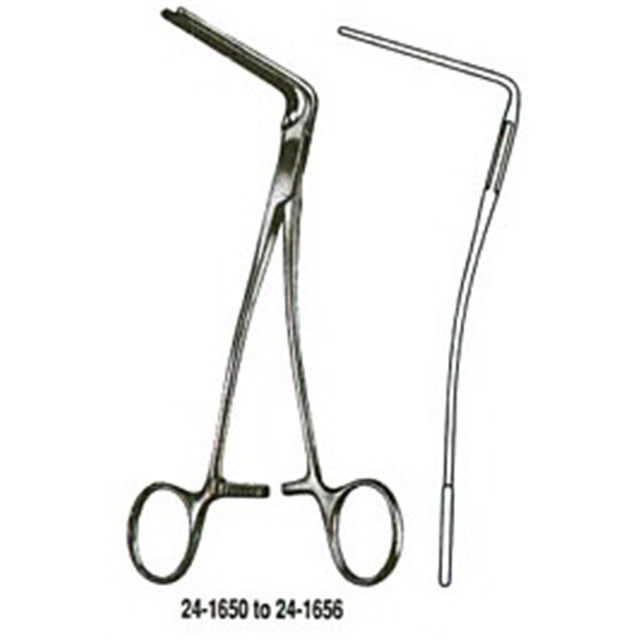 MILTEX DEBAKEY Multipurpose Clamp, 90 degree angle, 9" (22.9 cm), 4 cm jaws. MPN: 24-1650