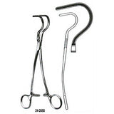 MILTEX WYLIE J-Shape Vascular Clamp, 8" (205mm). MPN: 24-2050