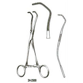 MILTEX COOLEY Pediatric Vascular Clamp for Anastomosis, 6-1/2" (168mm), with 5 mm graduations on jaws. MPN: 24-2500