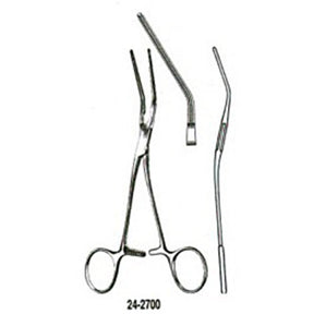 MILTEX DEBAKEY Multipurpose Pediatric Clamp, 6-1/2" (16.5 cm), angled 30 degree. MPN: 24-2700