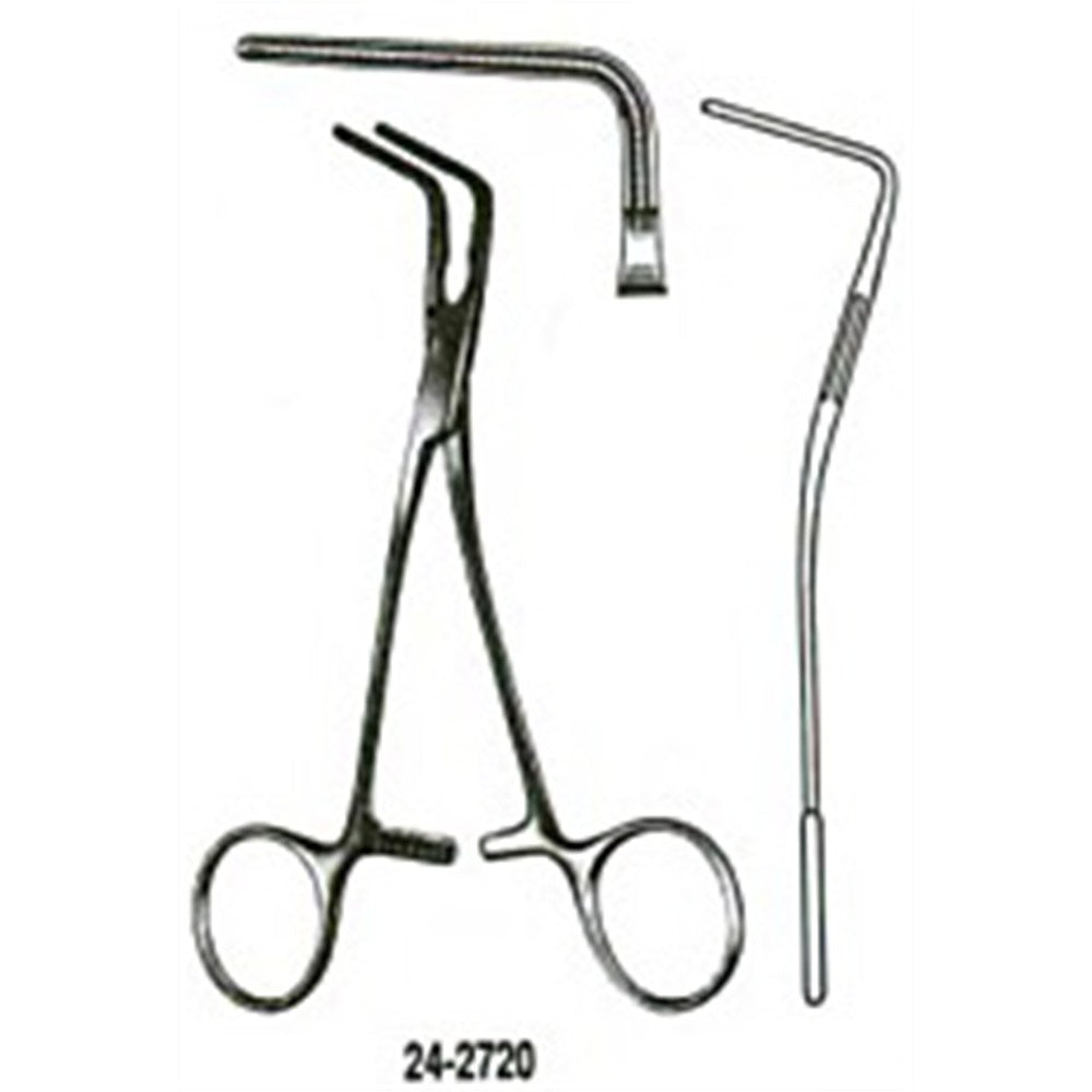 MILTEX DEBAKEY Multipurpose Pediatric Clamp, 5-1/2", angled 90 degree. MPN: 24-2720