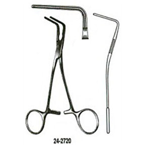MILTEX DEBAKEY Multipurpose Pediatric Clamp, 5-1/2", angled 90 degree. MPN: 24-2720