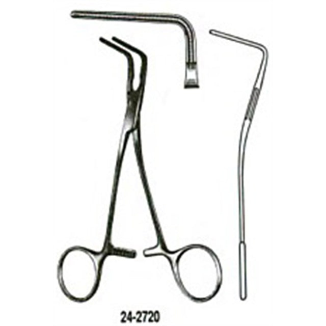 MILTEX DEBAKEY Multipurpose Pediatric Clamp, 5-1/2", angled 90 degree. MPN: 24-2720
