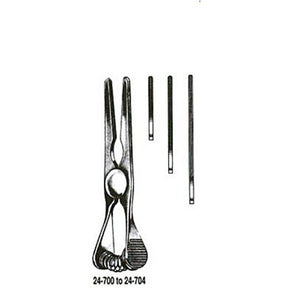 MILTEX GLOVER Bulldog Clamp, straight, 9 cm. MPN: 24-704