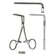 MILTEX DEBAKEY Bulldog Clamp, ring handle, 4" (10.2 cm), 90 degree handle. MPN: 24-804