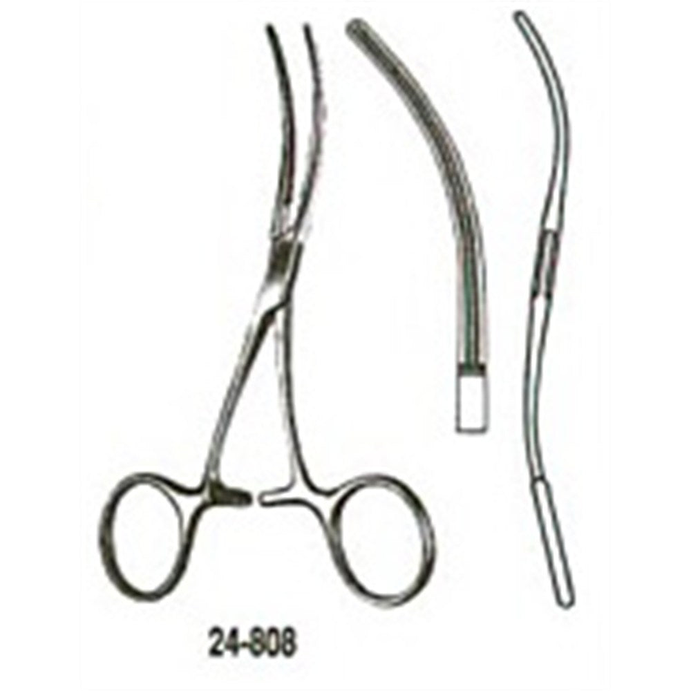 MILTEX DEBAKEY Bulldog Clamp, ring handle, 4-3/4" (12.1 cm), S-curved. MPN: 24-808