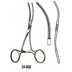 MILTEX DEBAKEY Bulldog Clamp, ring handle, 4-3/4" (12.1 cm), S-curved. MPN: 24-808