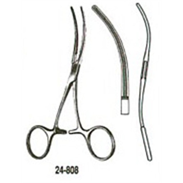 MILTEX DEBAKEY Bulldog Clamp, ring handle, 4-3/4" (12.1 cm), S-curved. MPN: 24-808