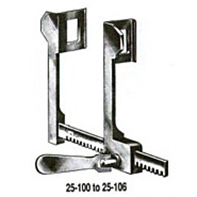 MILTEX FINOCHIETTO Rib Spreader, 8-1/2" (217mm) Spread, Blades 2-1/4" (56mm) Deep x 2-5/8" (66mm) Wide, Original Model, Standard Size, Straight Arms. MPN: 25-102