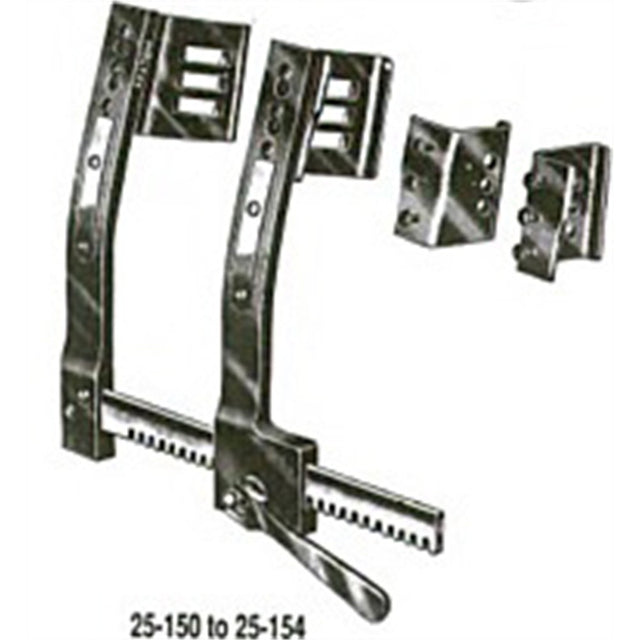 MILTEX BURFORD-FINOCHIETTO Rib spreader, lightweight aluminum, 10" (25.4 cm) spread. MPN: 25-152