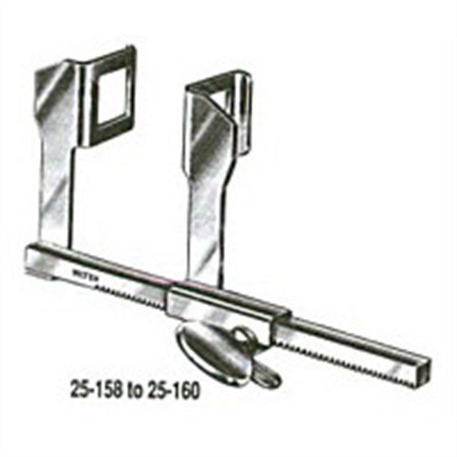 MILTEX Haight Baby Rib Spreader, 6.5 cm arms, 32 X 32 mm blades, 11 cm spread. MPN: 25-158